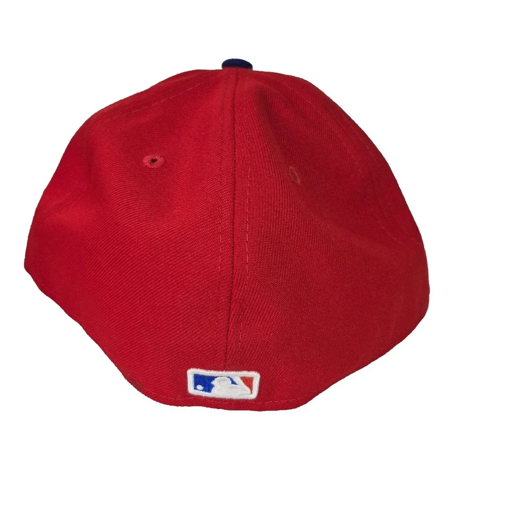 Texas Rangers Hat Cap‎ Fitted Mens 7 3/4 Red Blue MLB Baseball New Era